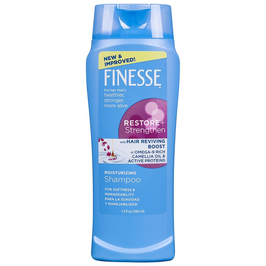 Finesse Self Adjusting Moisturizing Hair Shampoo For Dry, Fragile Hair, 13 Oz